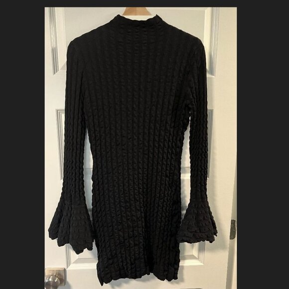 Keepsake the Label Mock Neck Mini Dress in Black - Picture 1 of 8